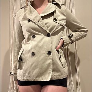 Banana republic tan spring coat